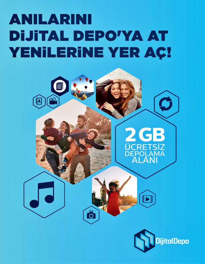 Türk Telekom Dijital Depo 2 GB ücretsiz alan veriyor